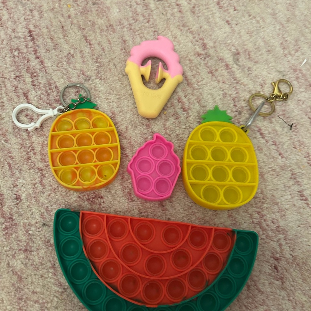 Pop it watermelon, cupcake,pineapples dimple!